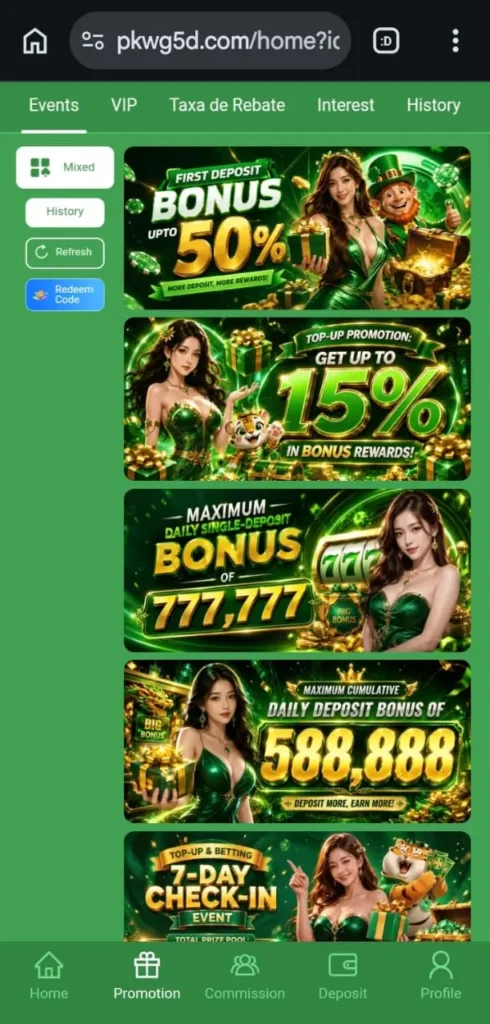 PKWG5D GAME bonuses