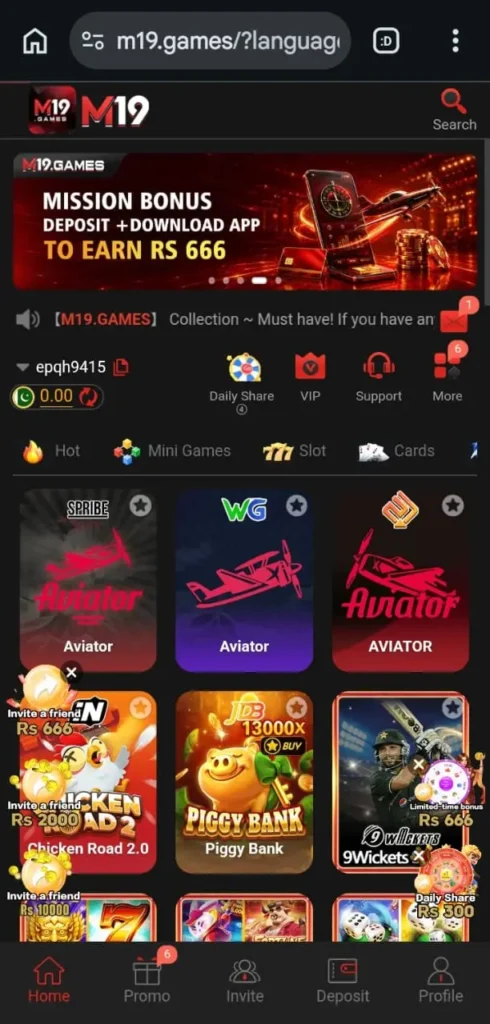 m19 game lobby
